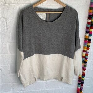 Fine Collection Angora Cashmere Designed in Paris Oversized Sweater